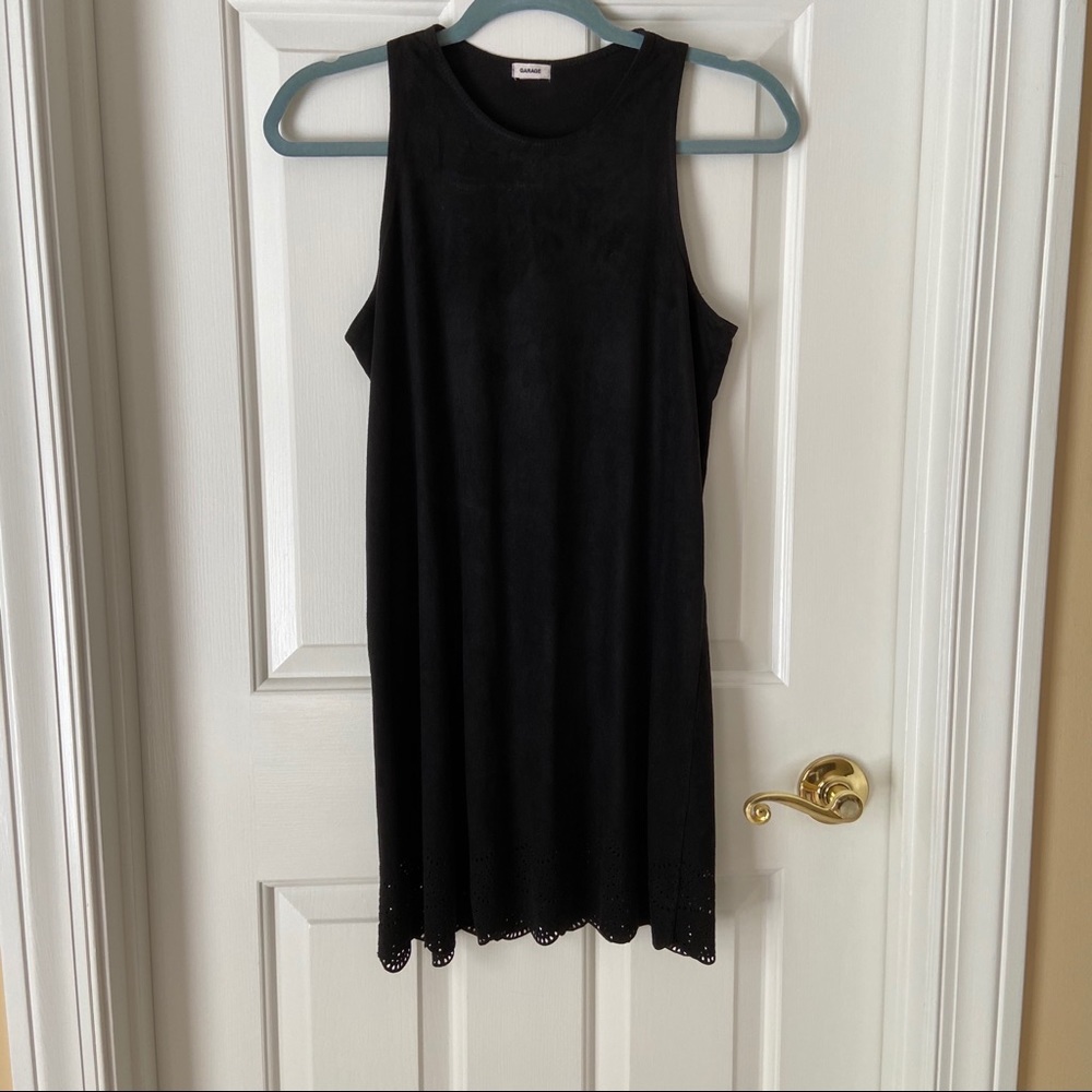 Black velvet dress